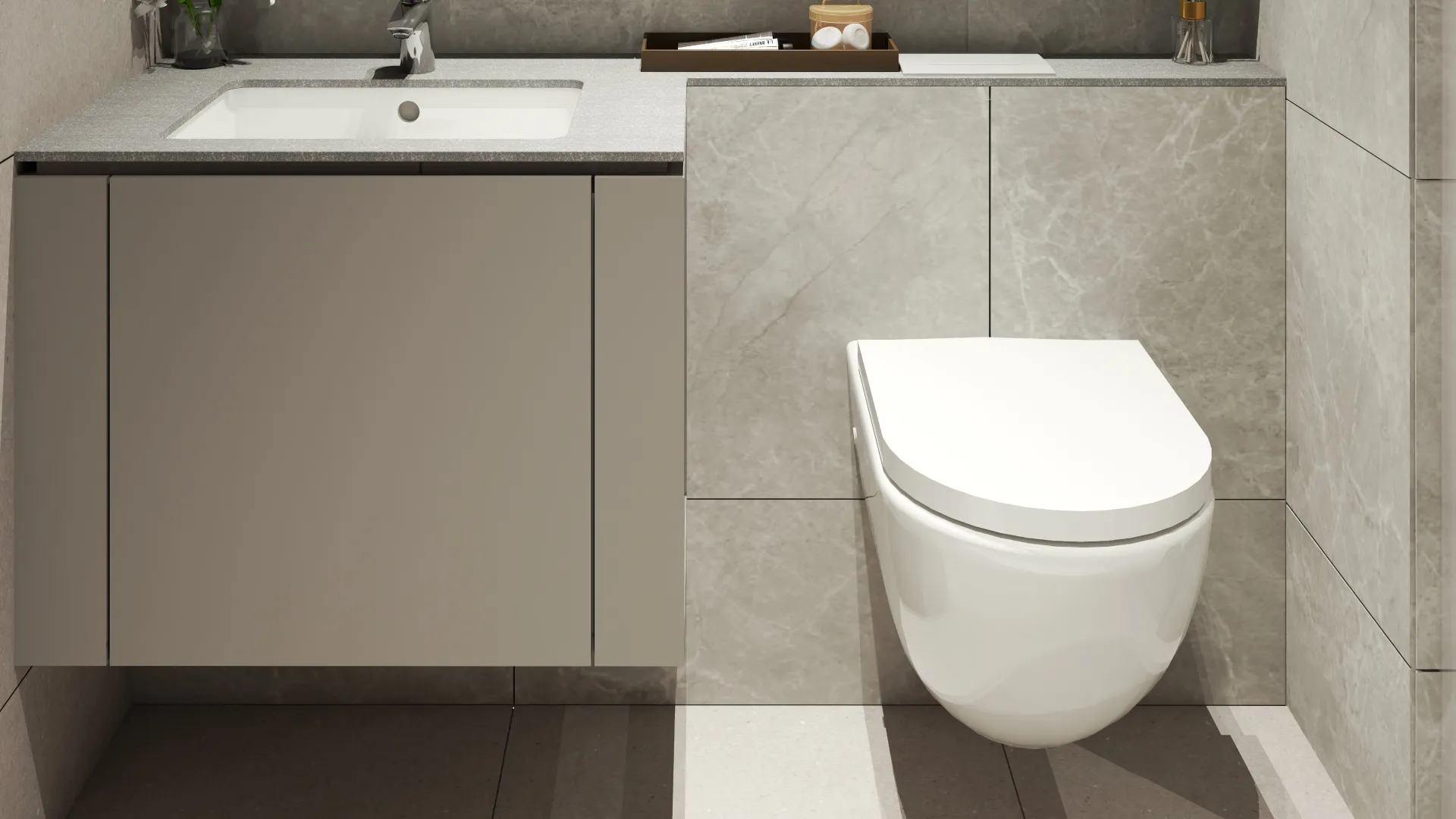 Premium fittings from Grohe and Geberit